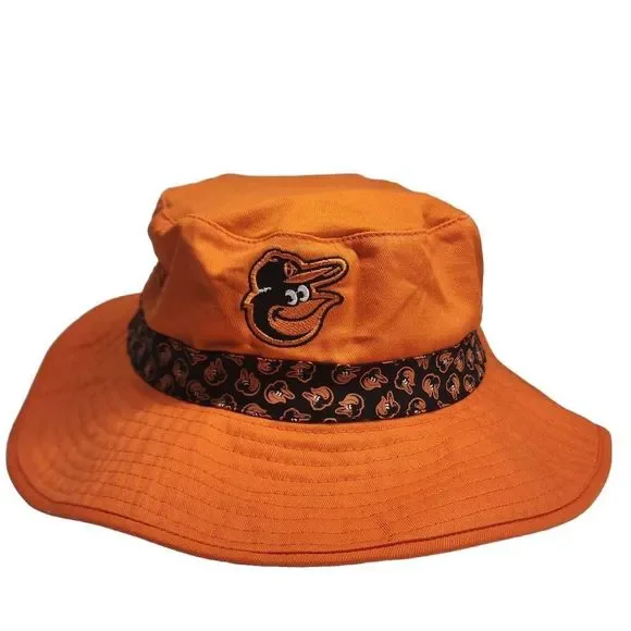 MLB Baltimore Orioles Baseball Stadium Giveaway Unisex Adult Bucket Beach Cap Ha - Picture 2 of 8